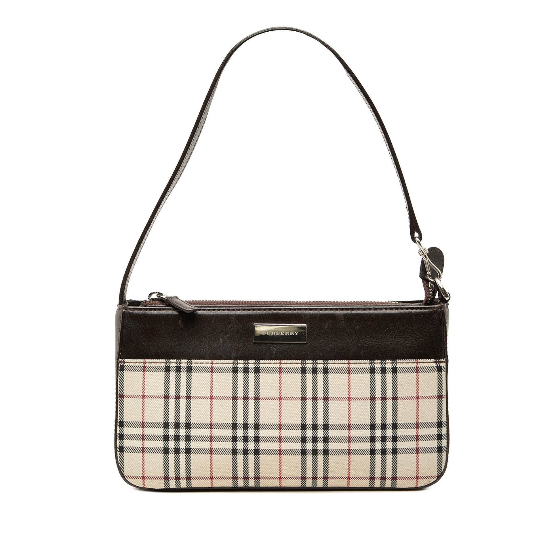 Burberry House Check Canvas Shoulder Bag