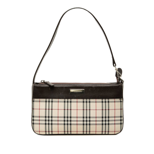 Burberry House Check Canvas Shoulder Bag