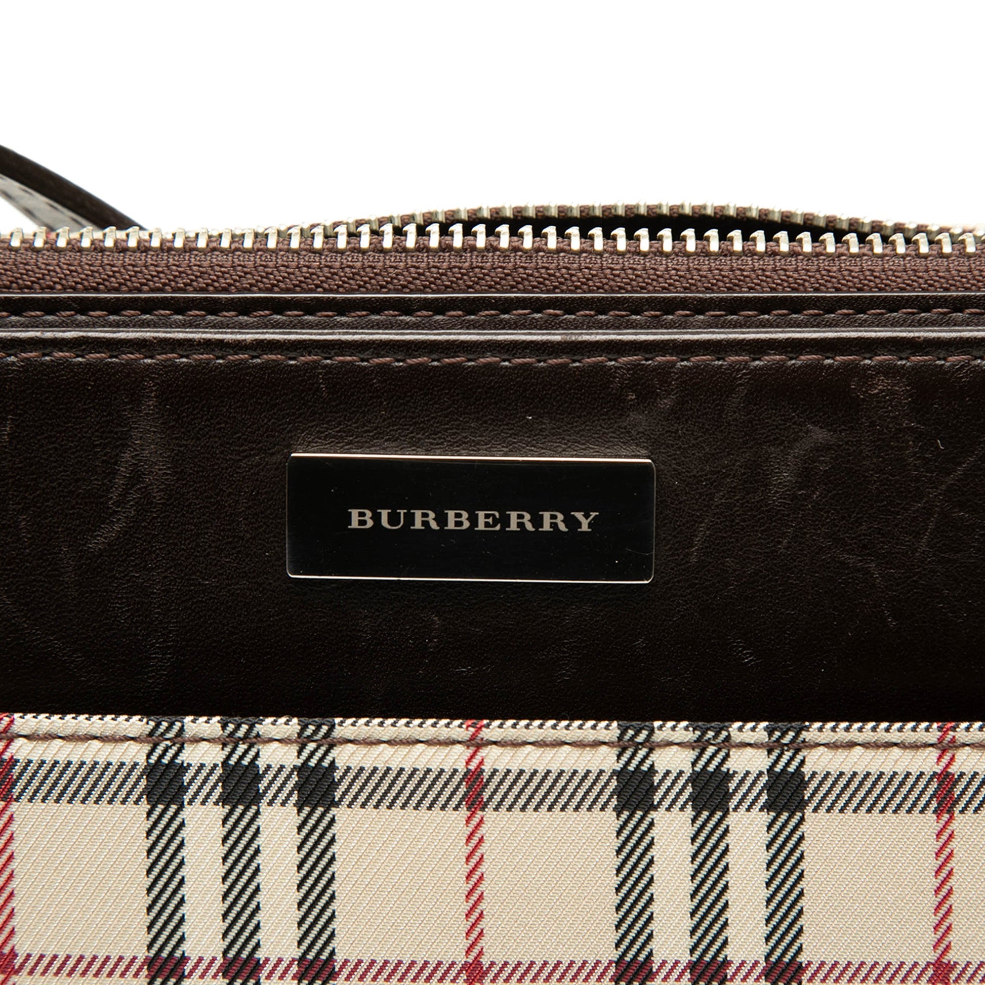 Burberry House Check Canvas Shoulder Bag