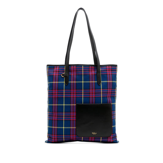 Mulberry Plaid Canvas Tote