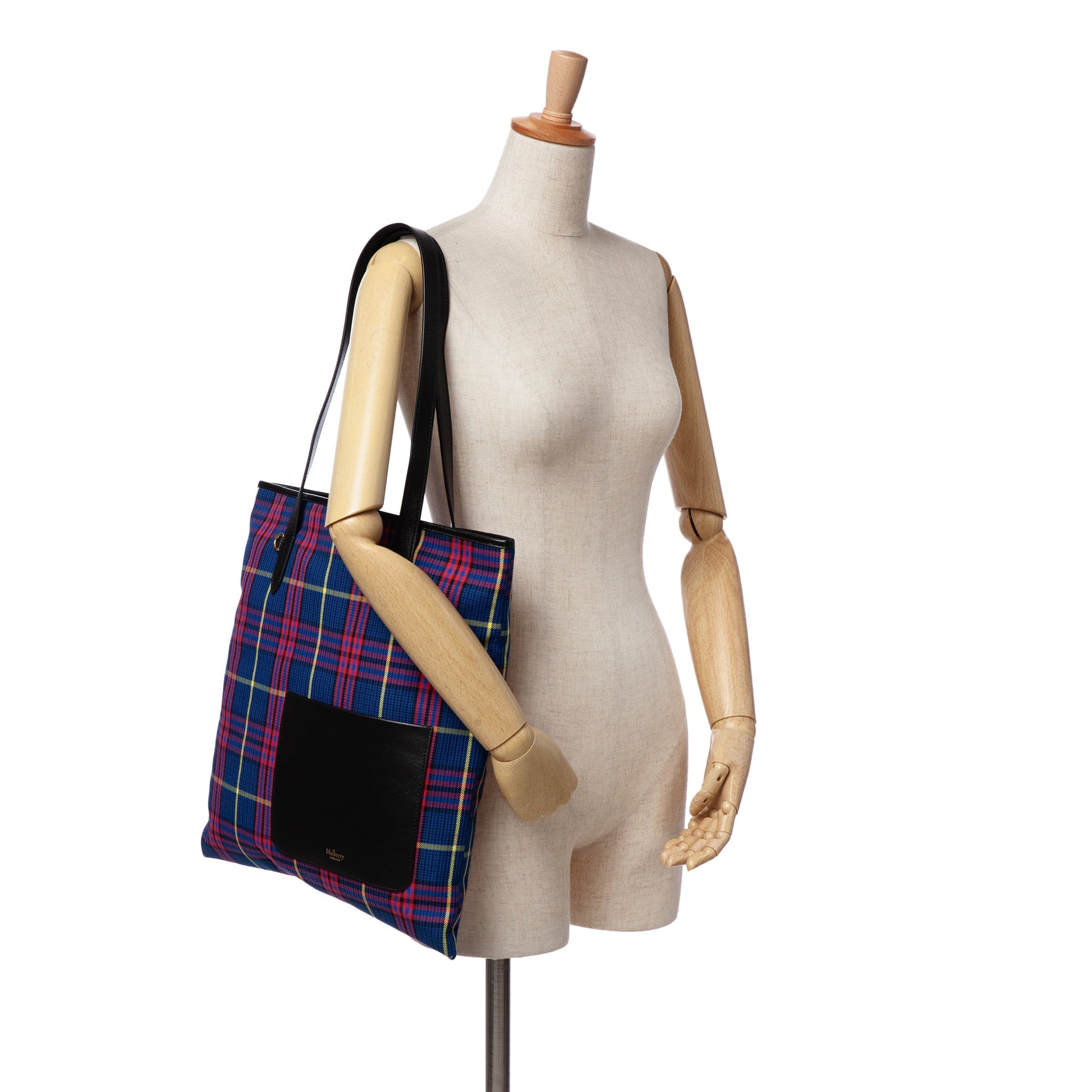 Mulberry Plaid Canvas Tote