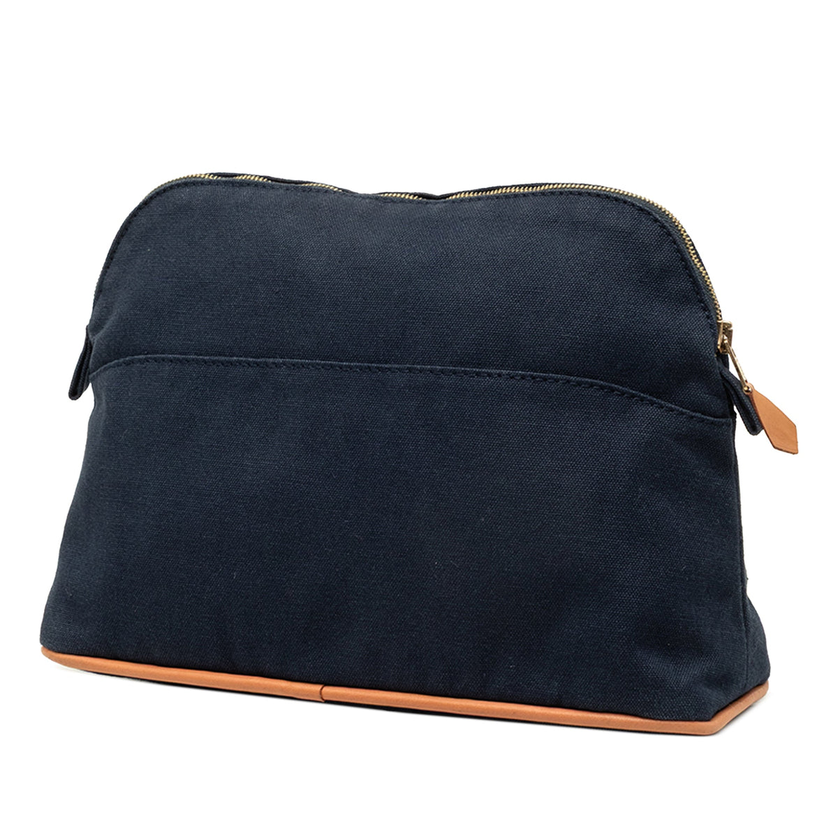 Hermès Toile Bolide Trousse De Voyage Pouch PM — Blue