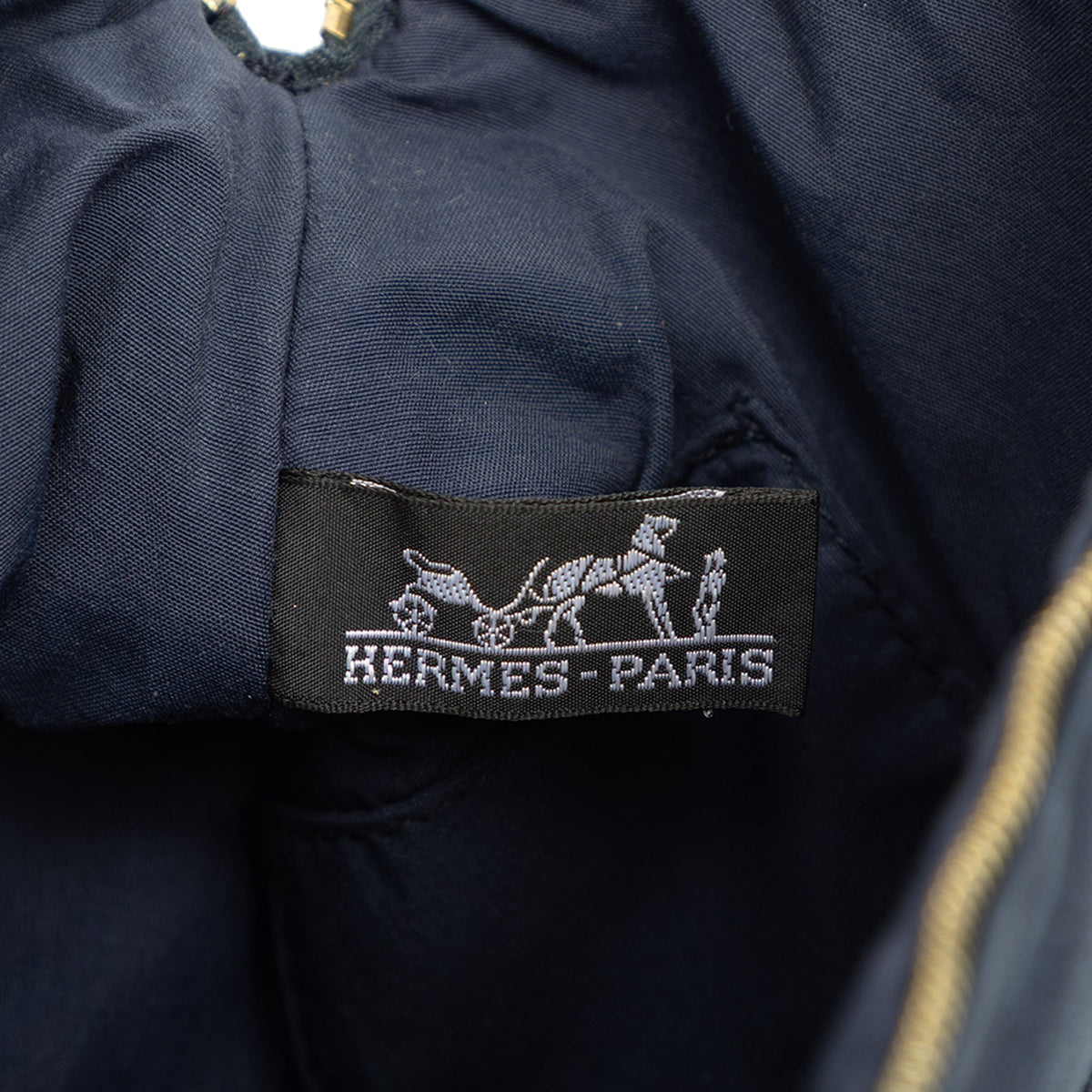 Hermès Toile Bolide Trousse De Voyage Pouch PM — Blue