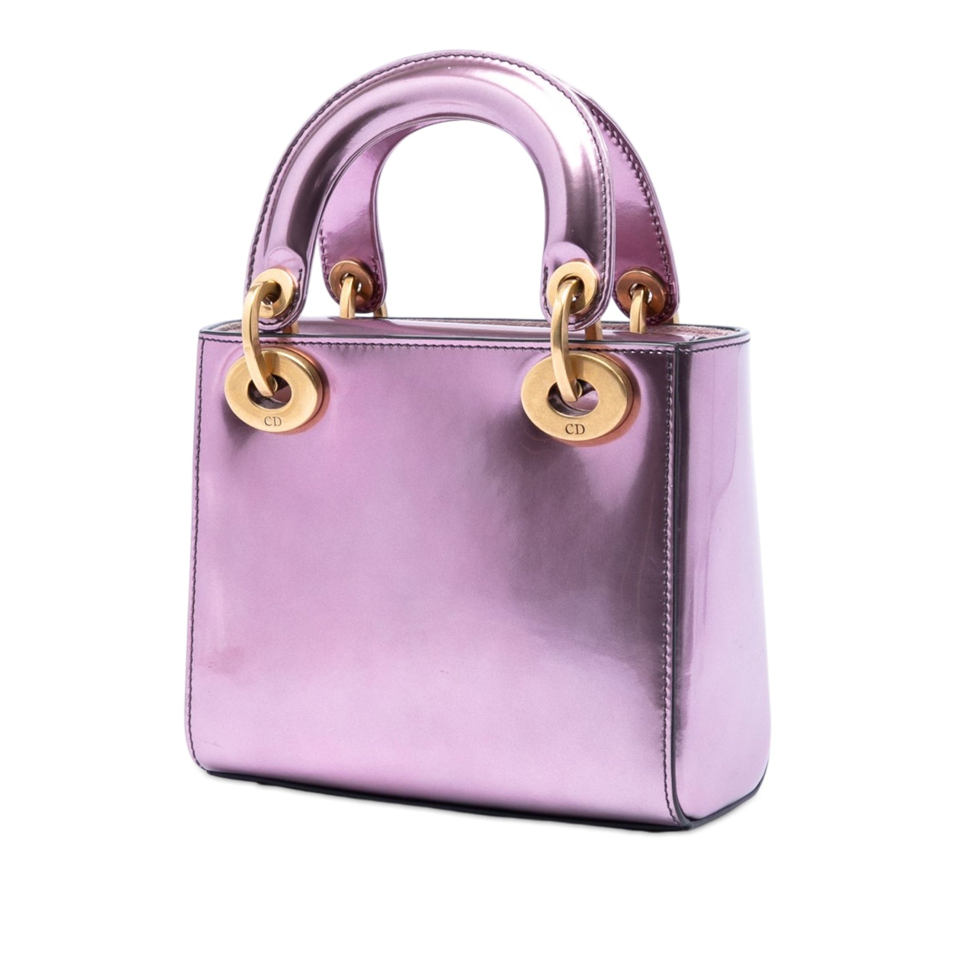 Dior Mini Metallic Patent Lady Dior