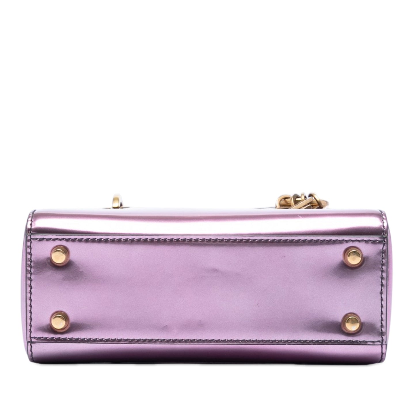 Dior Mini Metallic Patent Lady Dior