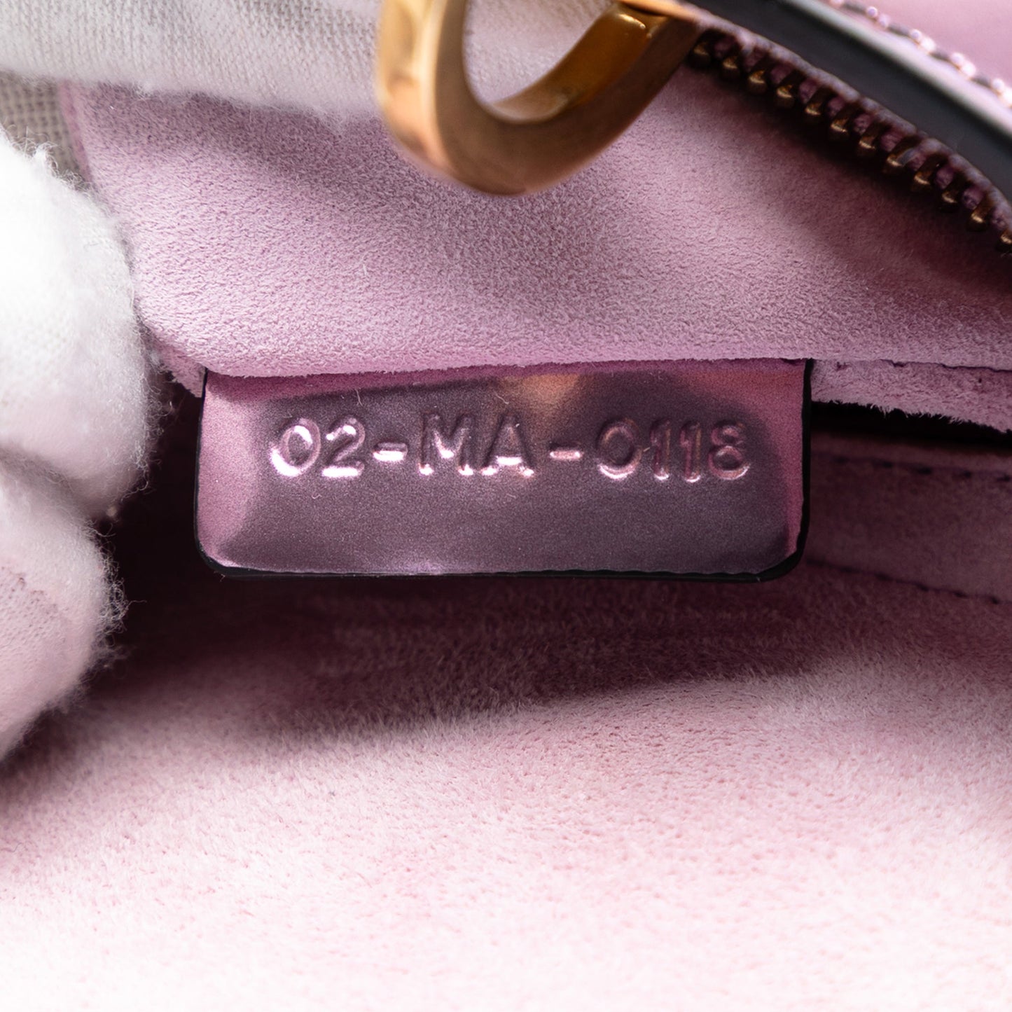 Dior Mini Metallic Patent Lady Dior
