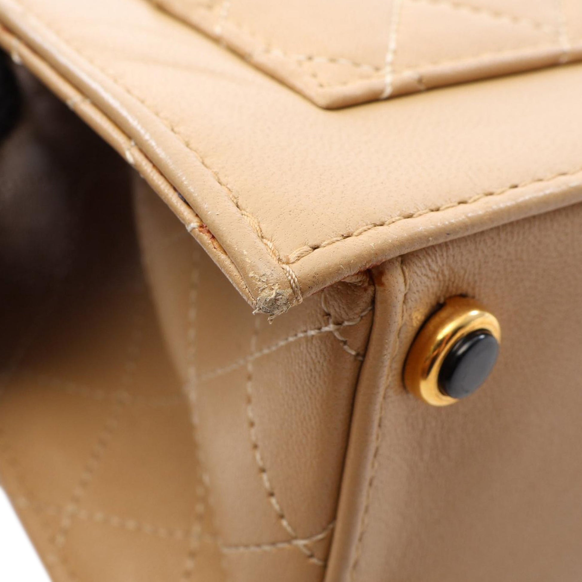 Chanel Lambskin Trapezoid Chain Flap