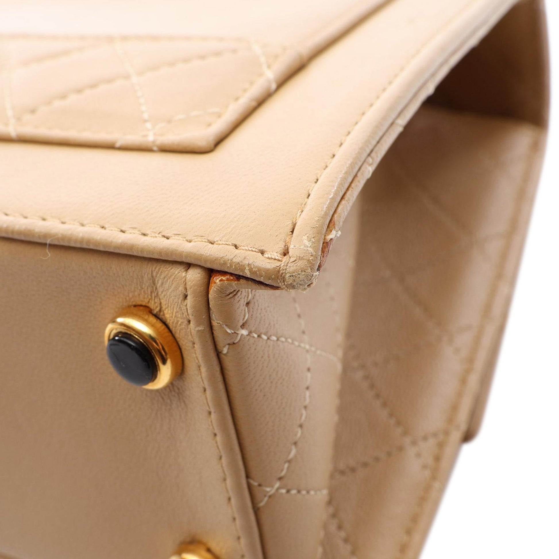 Chanel Lambskin Trapezoid Chain Flap