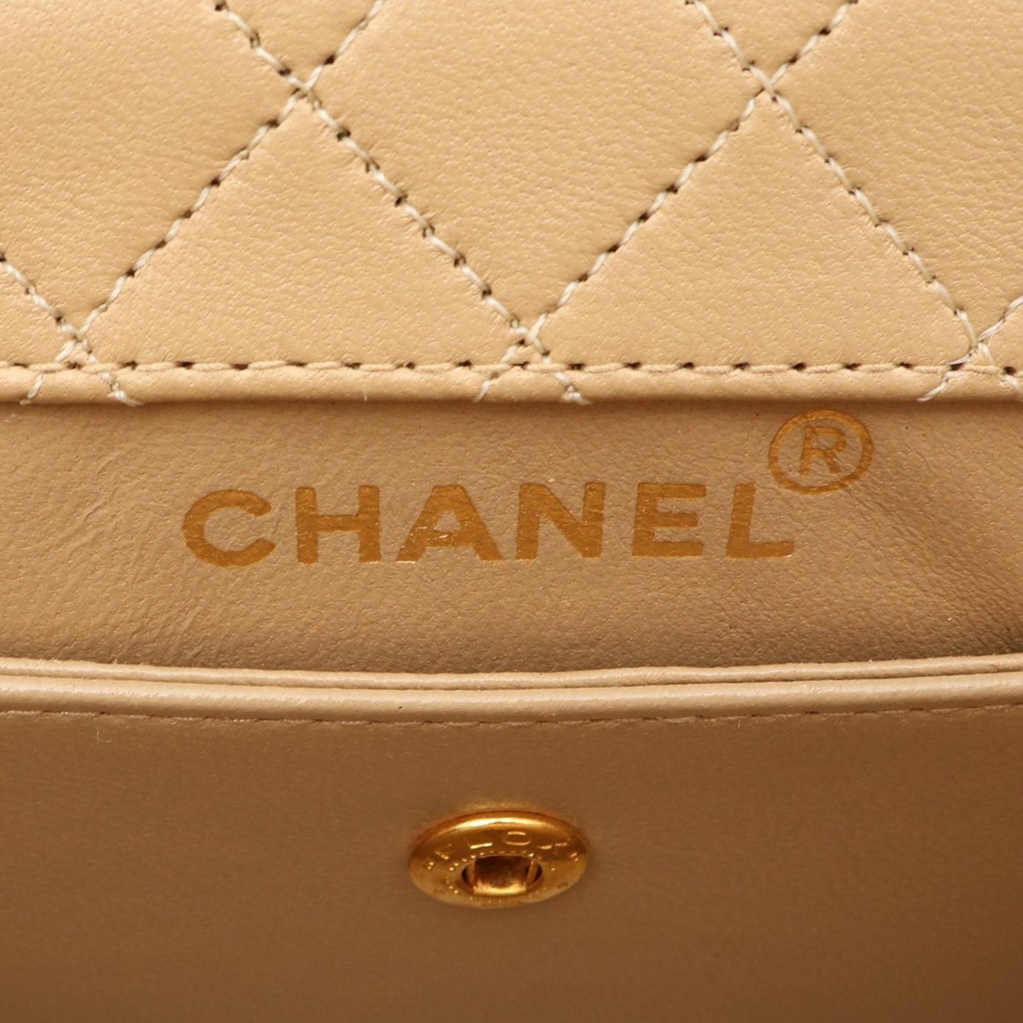 Chanel Lambskin Trapezoid Chain Flap