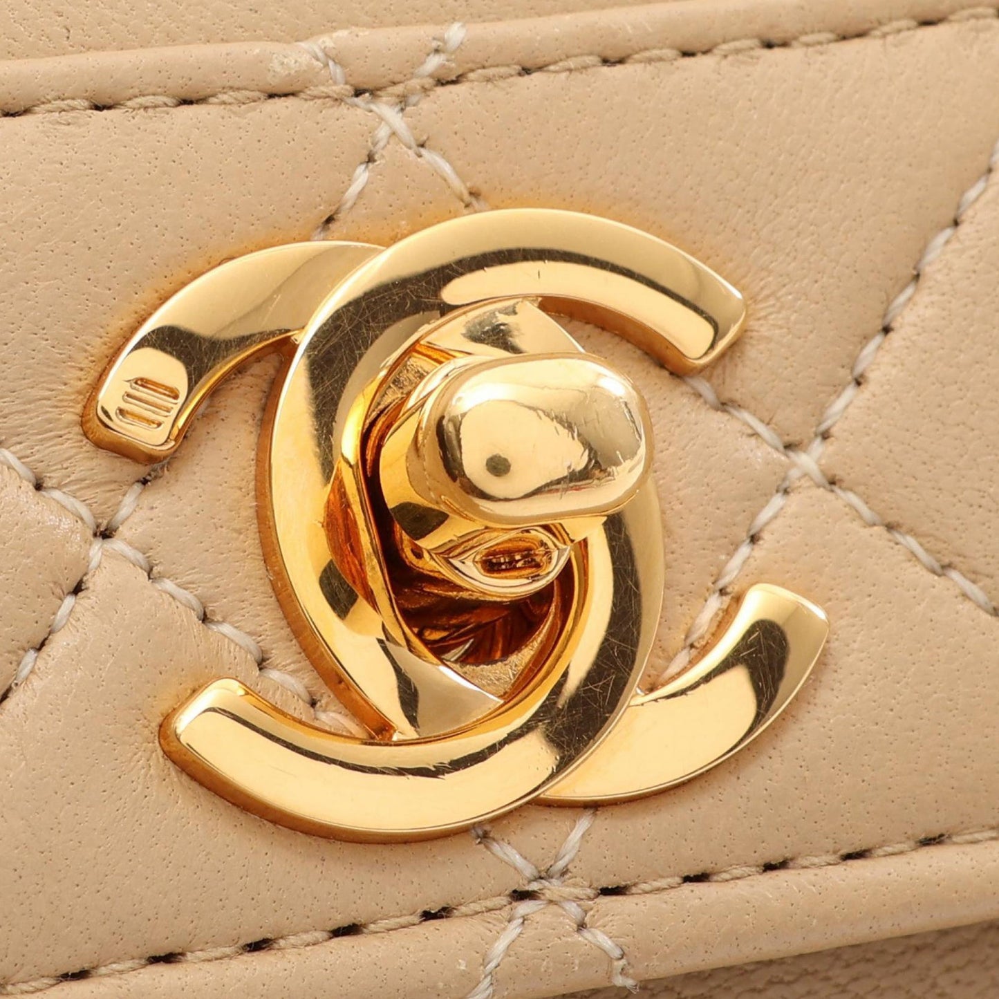 Chanel Lambskin Trapezoid Chain Flap