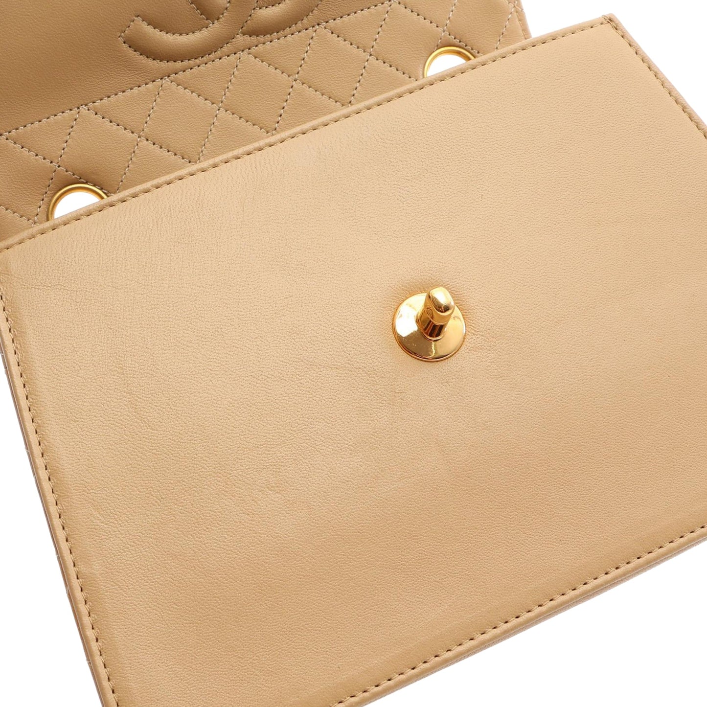 Chanel Lambskin Trapezoid Chain Flap