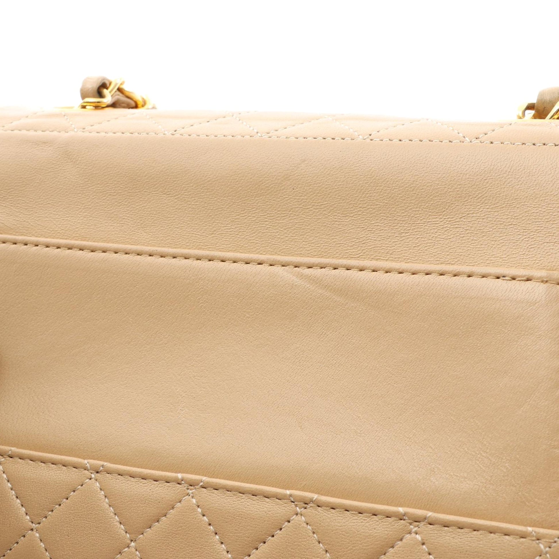 Chanel Lambskin Trapezoid Chain Flap