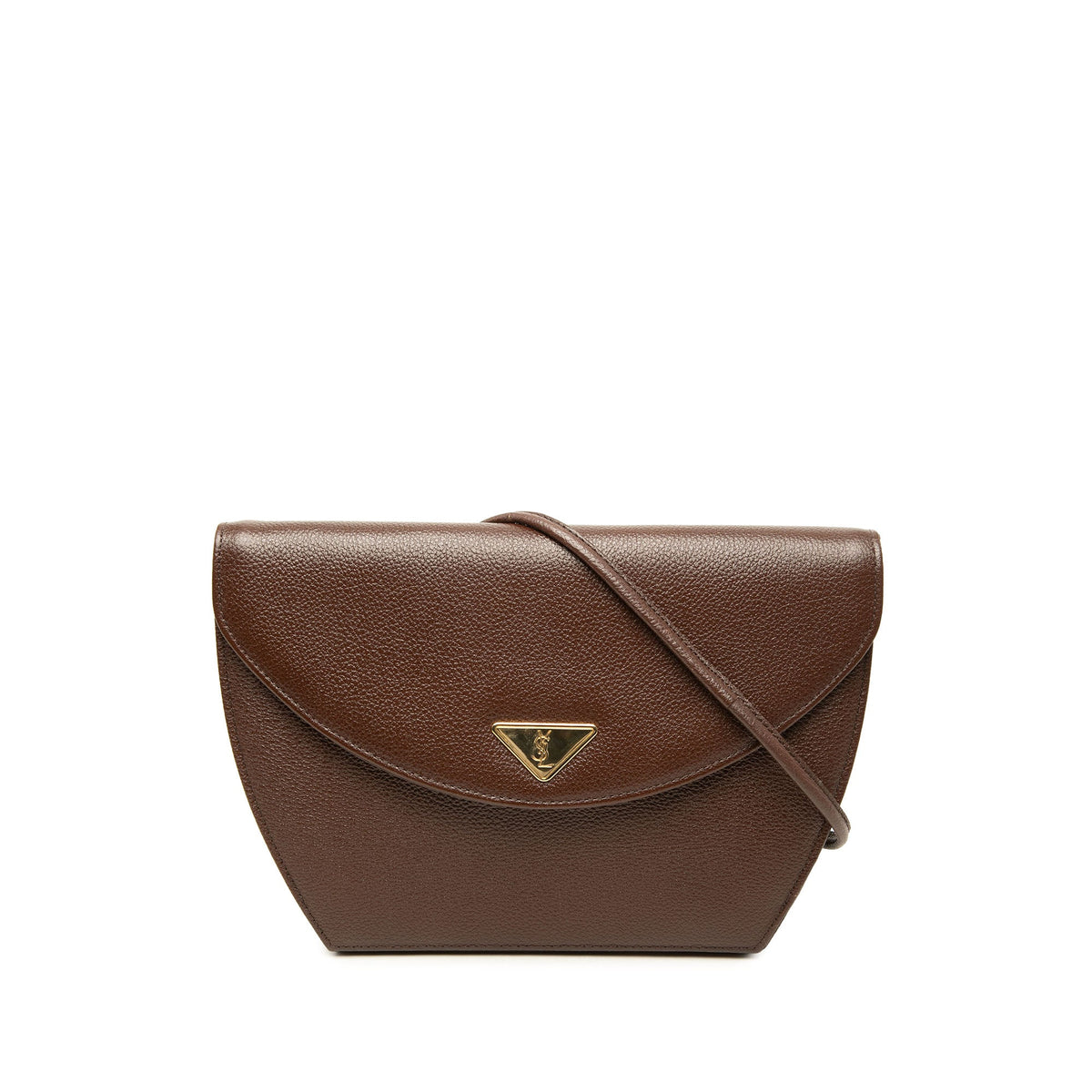 Saint Laurent Leather Crossbody — Brown