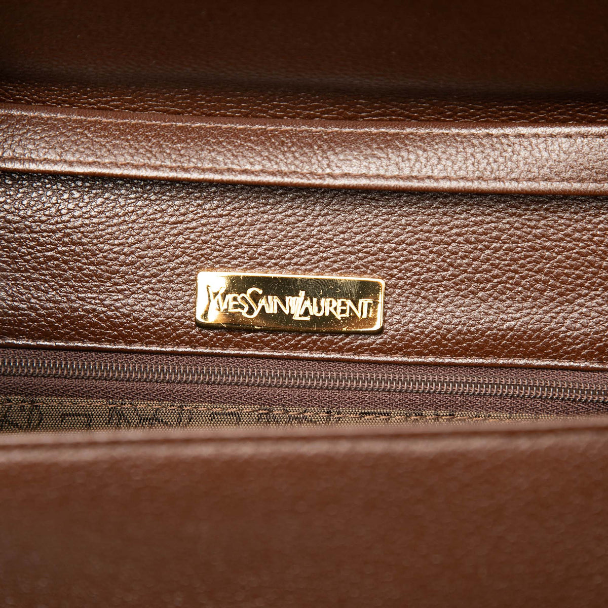 Saint Laurent Leather Crossbody — Brown