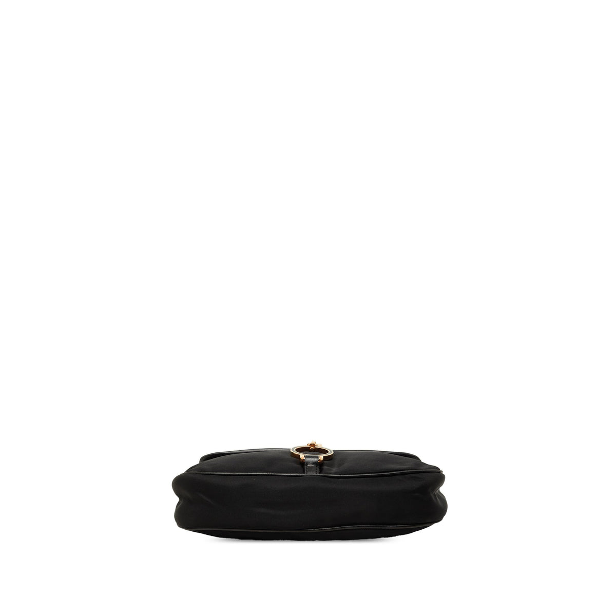 Prada Soft Calf and Tessuto Shoulder Bag — Black