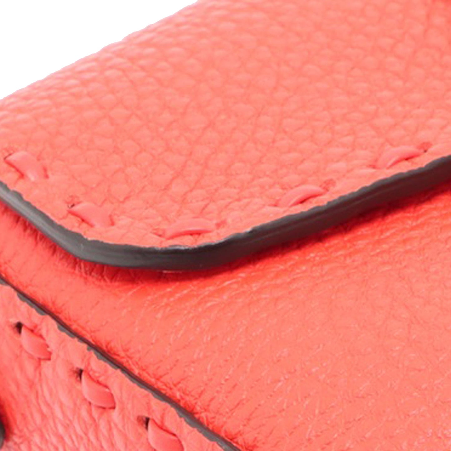 Fendi Mini Leather Selleria Baguette Satchel