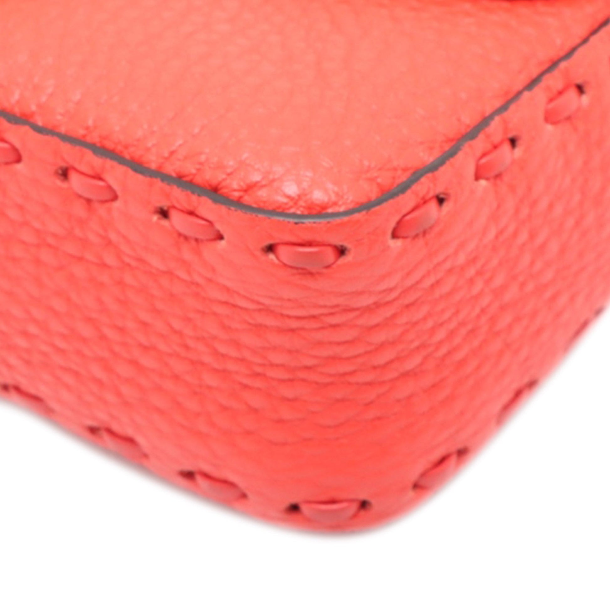 Fendi Mini Leather Selleria Baguette Satchel
