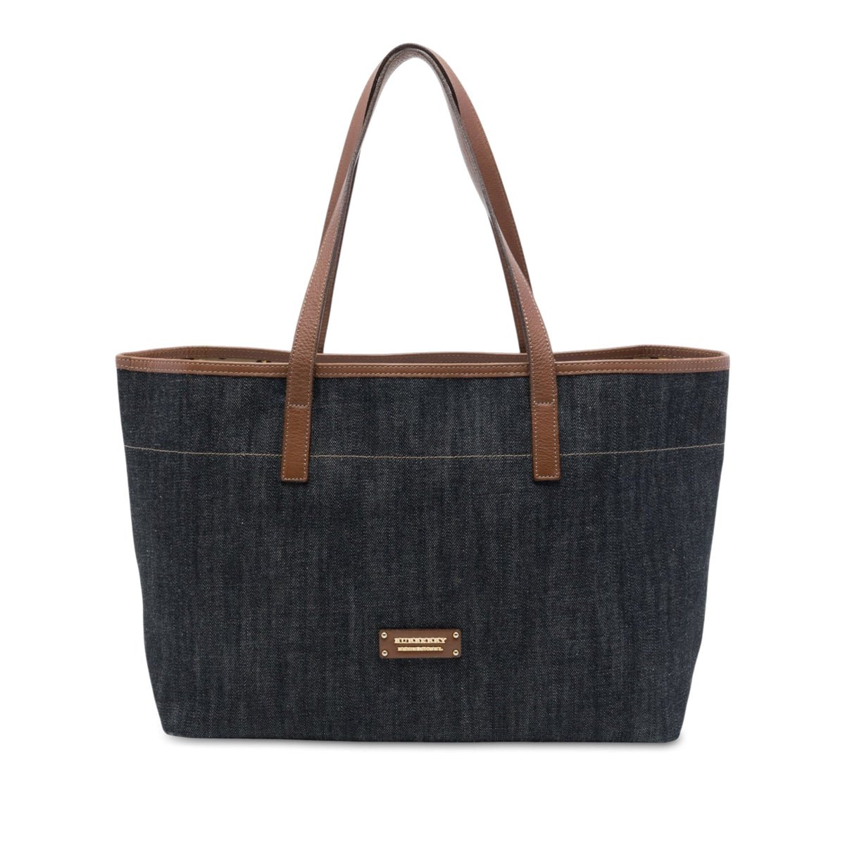 Burberry Denim Tote — Blue