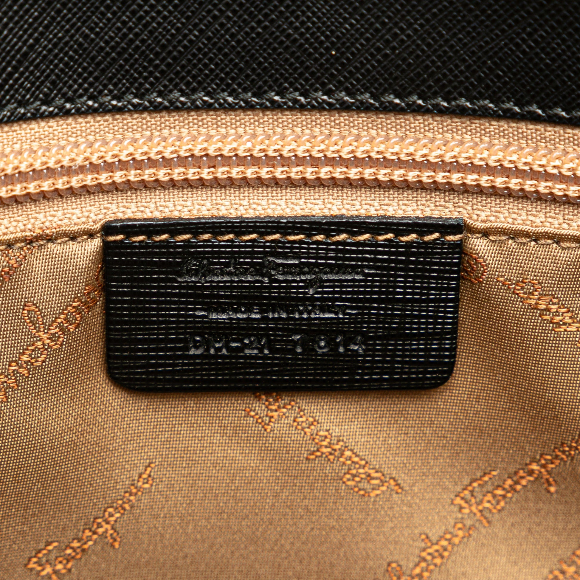 Ferragamo Leather Double Gancini Tote