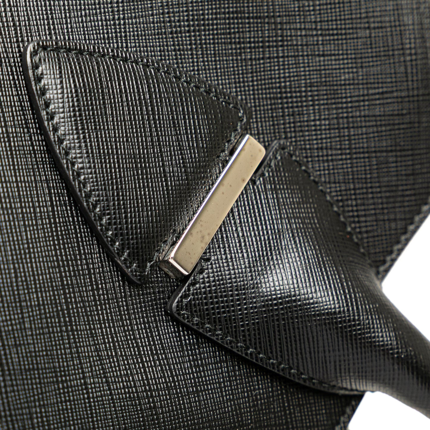 Ferragamo Leather Double Gancini Tote