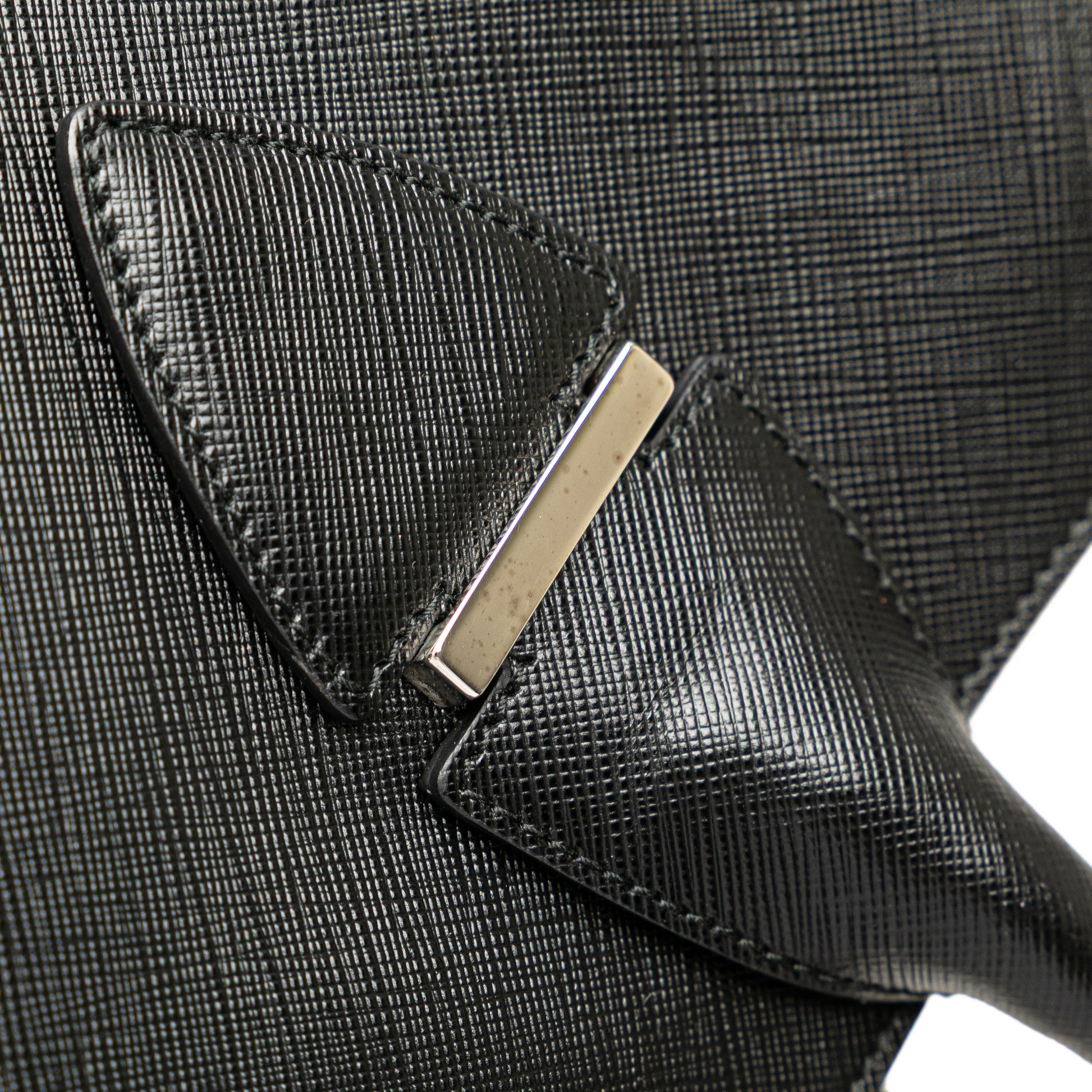 Ferragamo Leather Double Gancini Tote