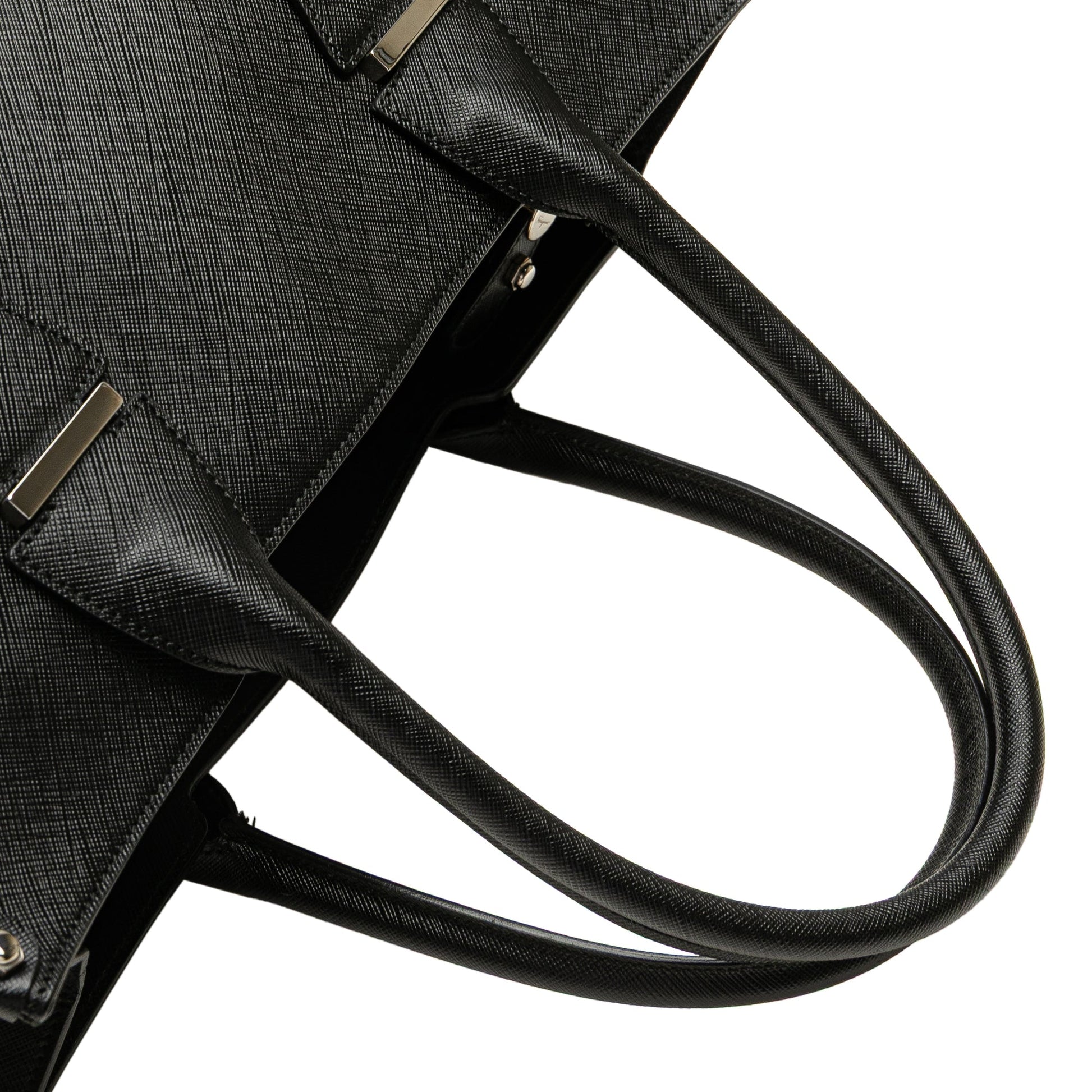 Ferragamo Leather Double Gancini Tote