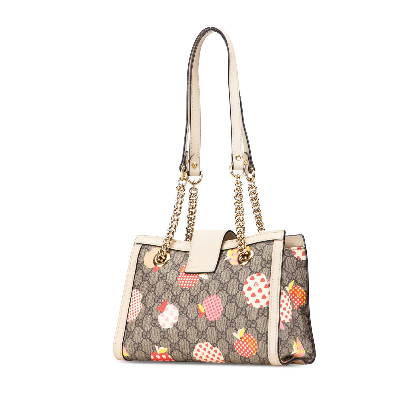 Gucci Small GG Supreme Apple Heart Padlock Tote
