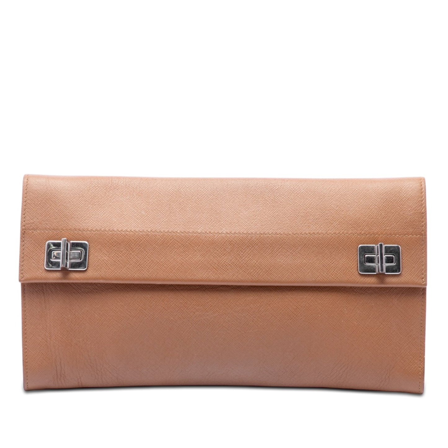Prada Saffiano Flap Clutch
