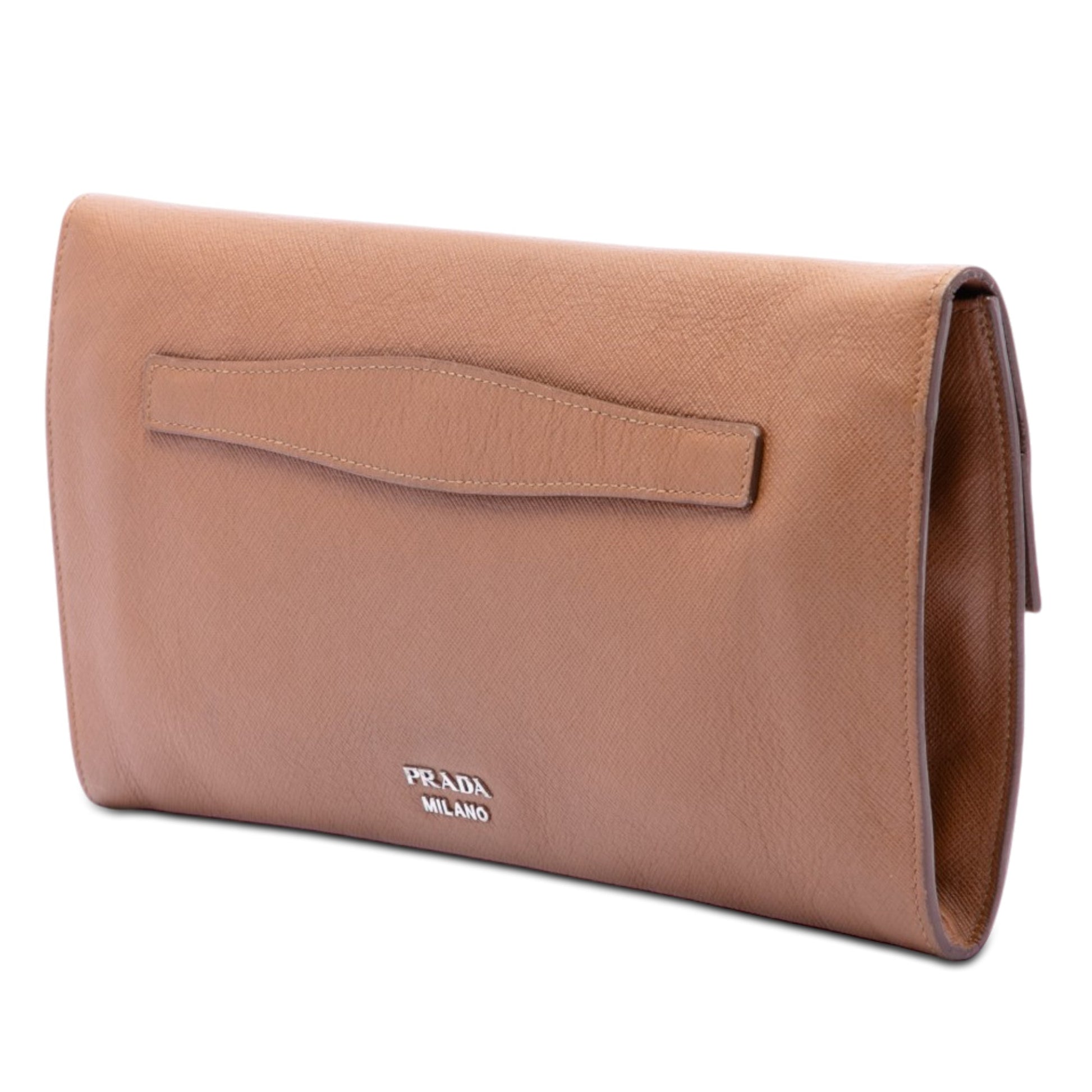 Prada Saffiano Flap Clutch