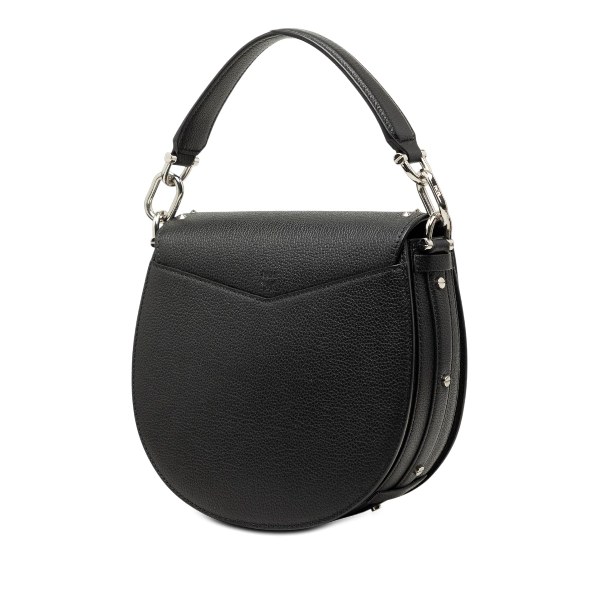 MCM Studded Leather Patricia Satchel