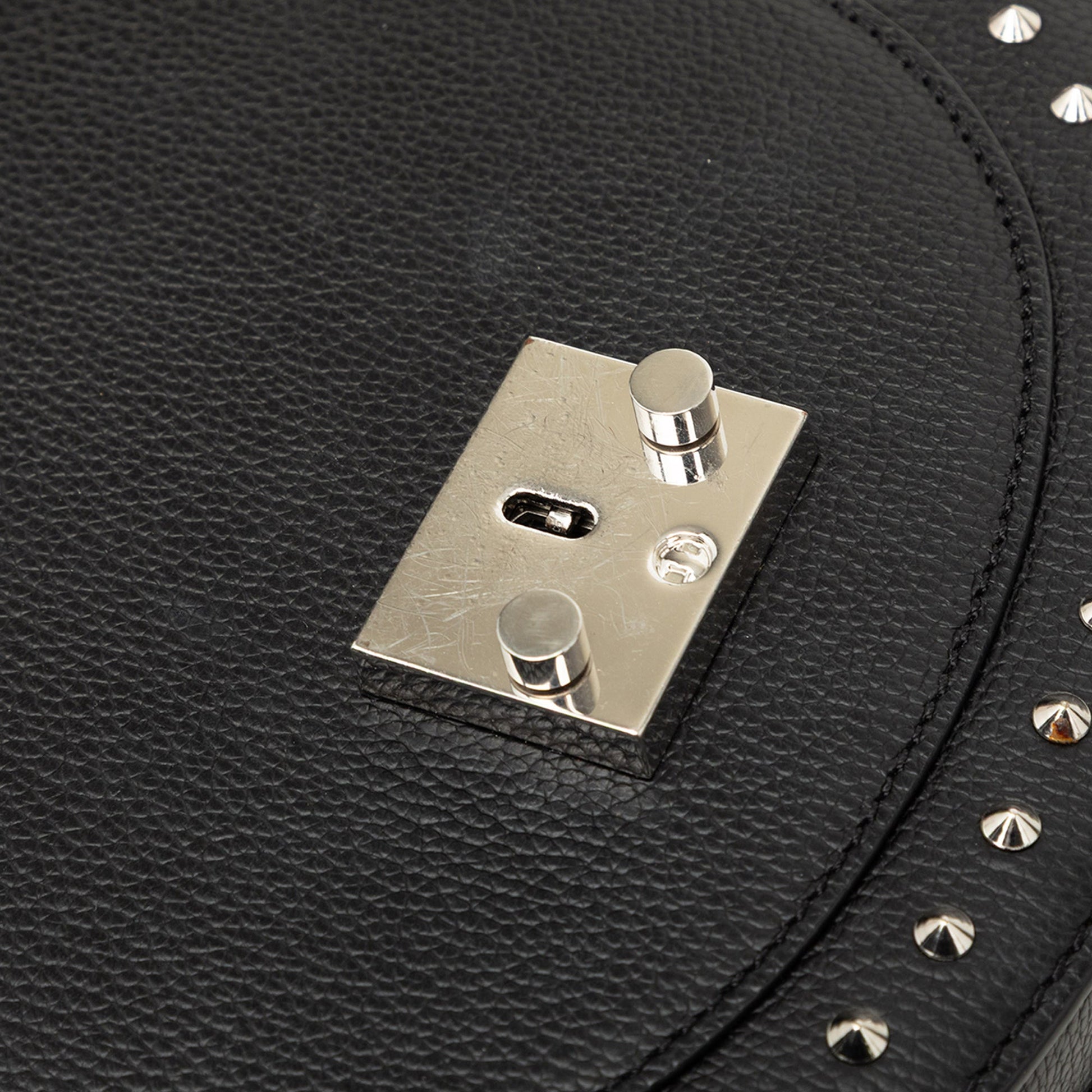 MCM Studded Leather Patricia Satchel