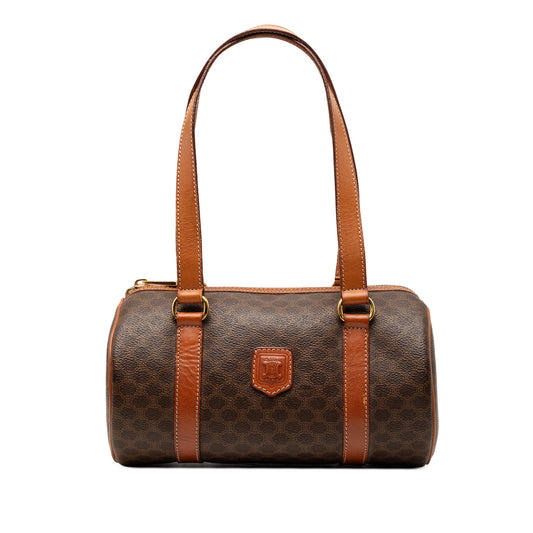 Celine Macadam Coated Canvas Shoulder Bag