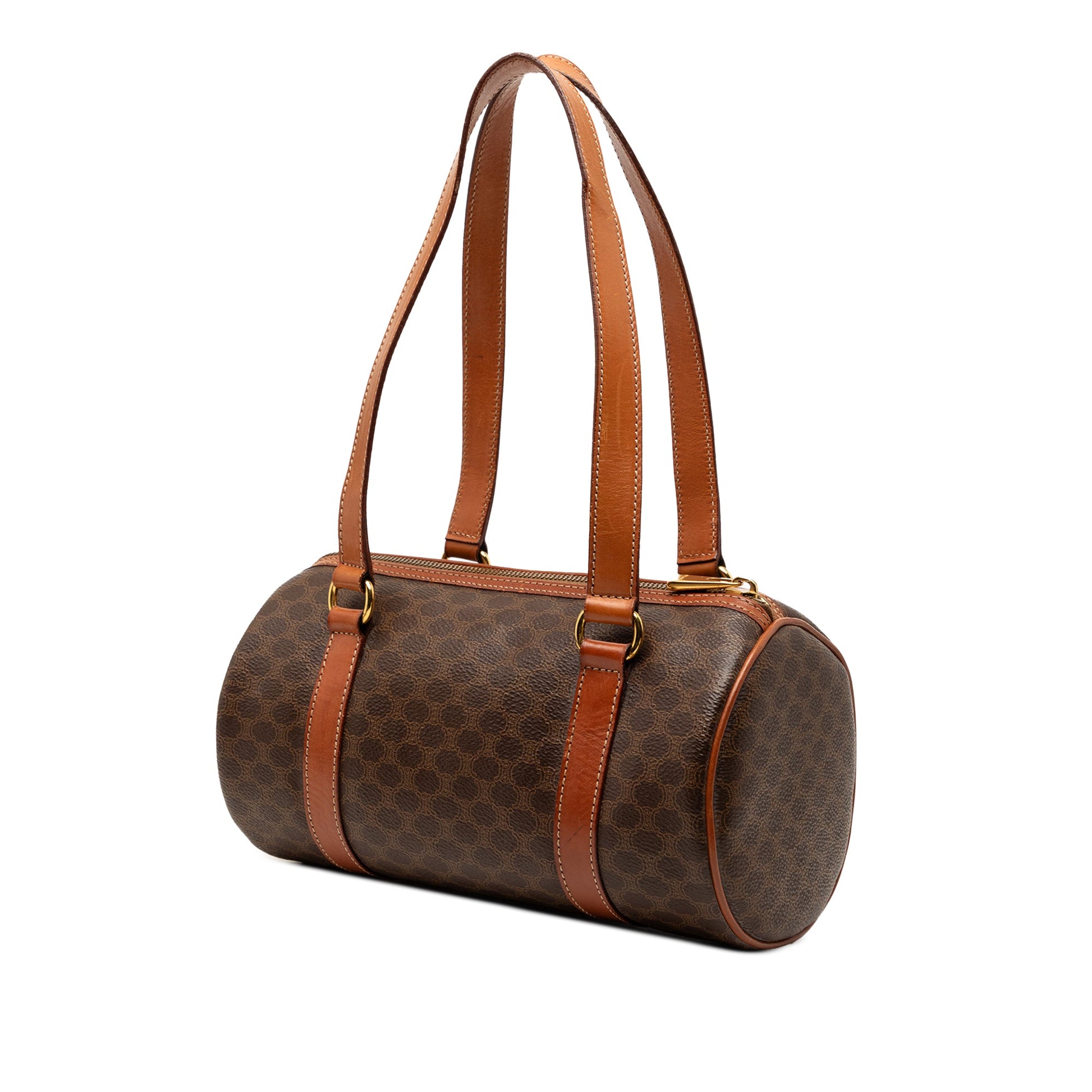 Celine Macadam Coated Canvas Shoulder Bag