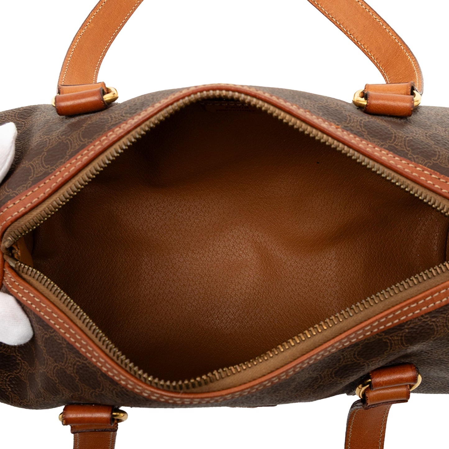 Celine Macadam Coated Canvas Shoulder Bag