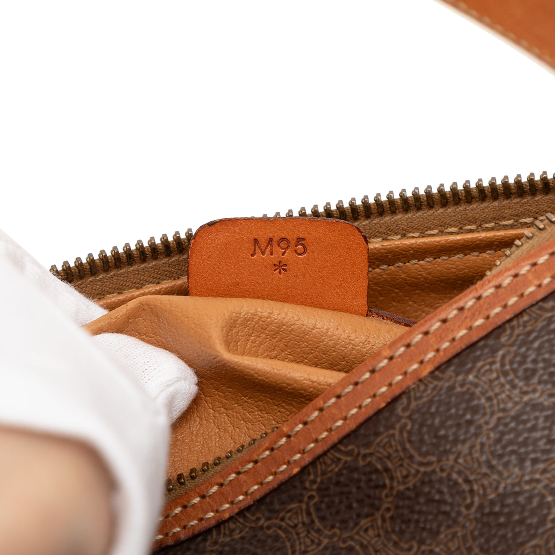 Celine Macadam Coated Canvas Shoulder Bag