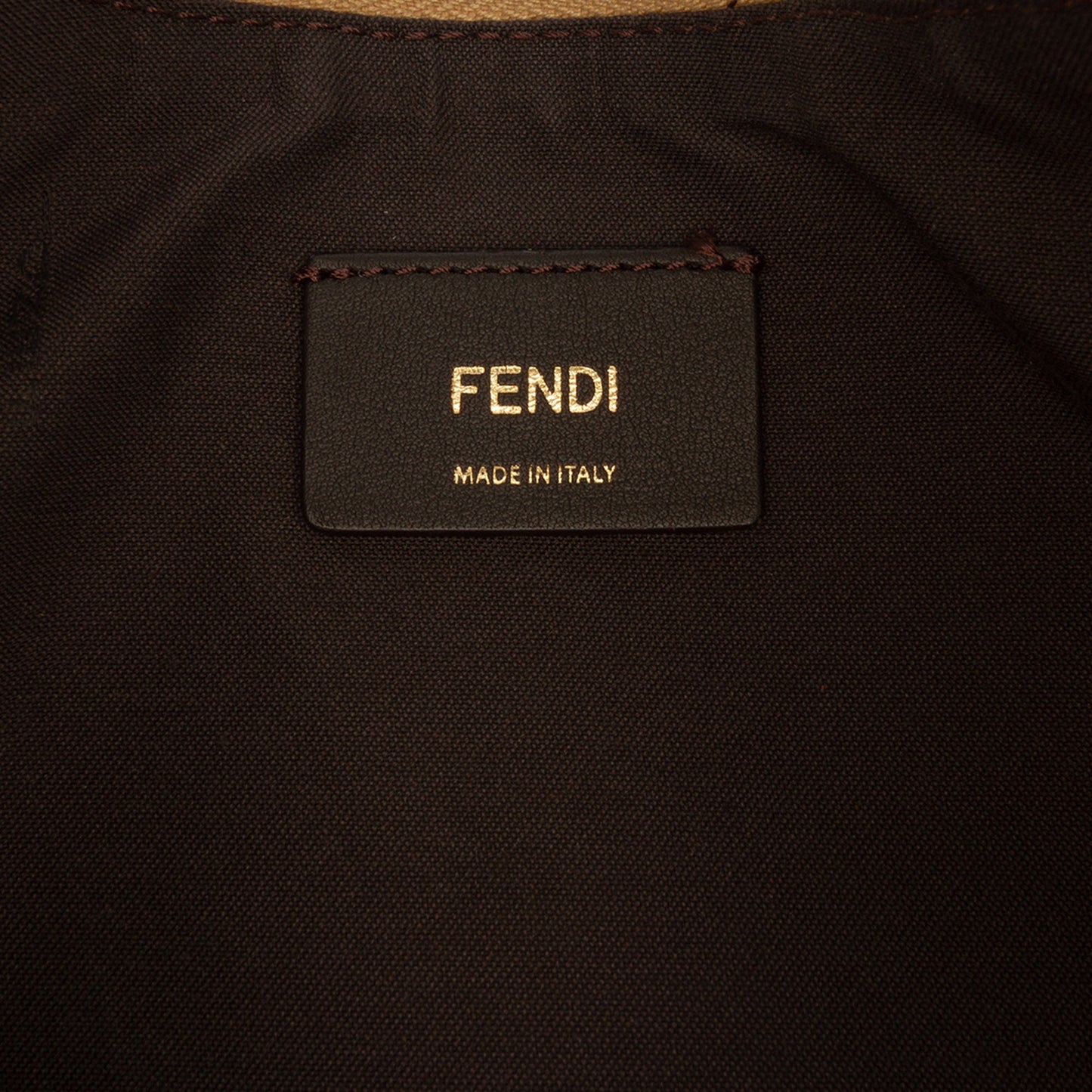 Fendi Small Metallic Leather Fendigraphy Hobo