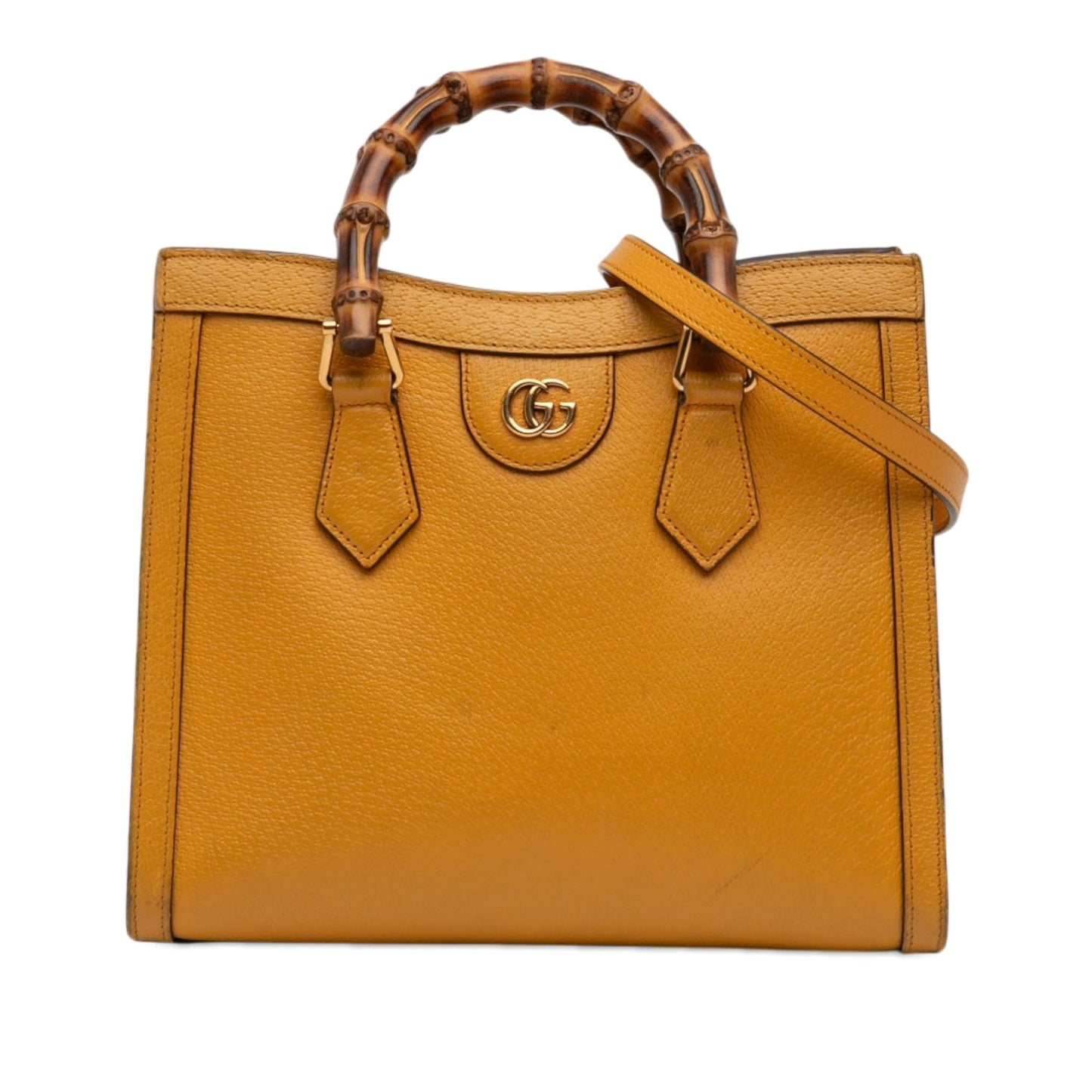 Gucci Medium Calfskin Bamboo Diana Satchel