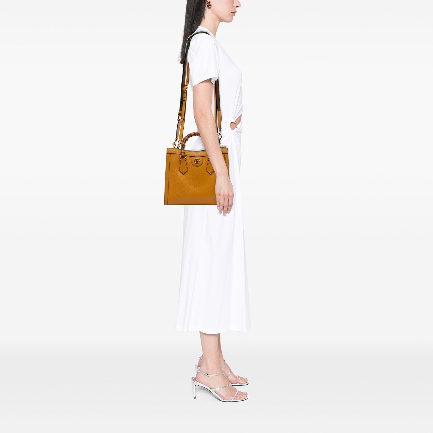 Gucci Medium Calfskin Bamboo Diana Satchel