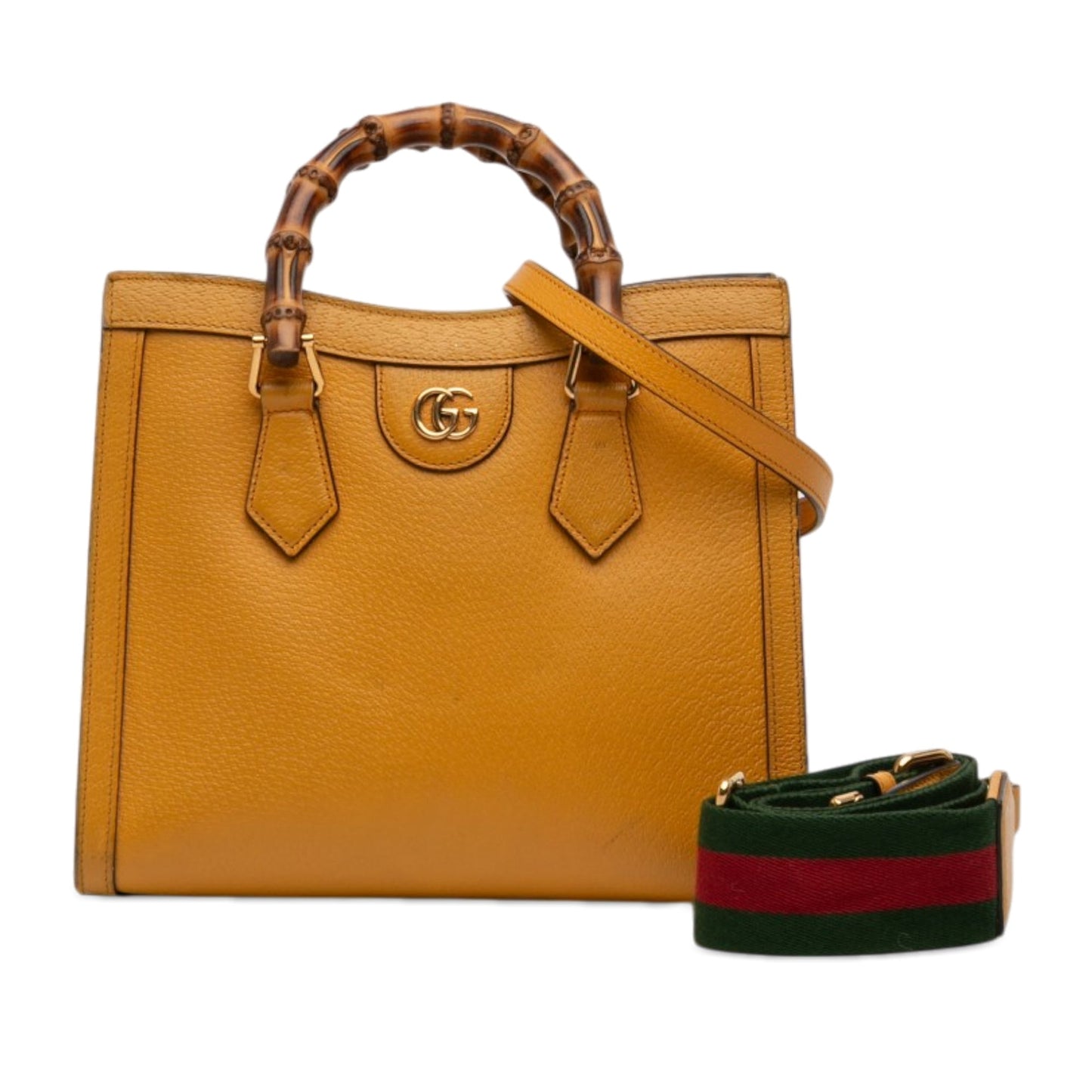 Gucci Medium Calfskin Bamboo Diana Satchel
