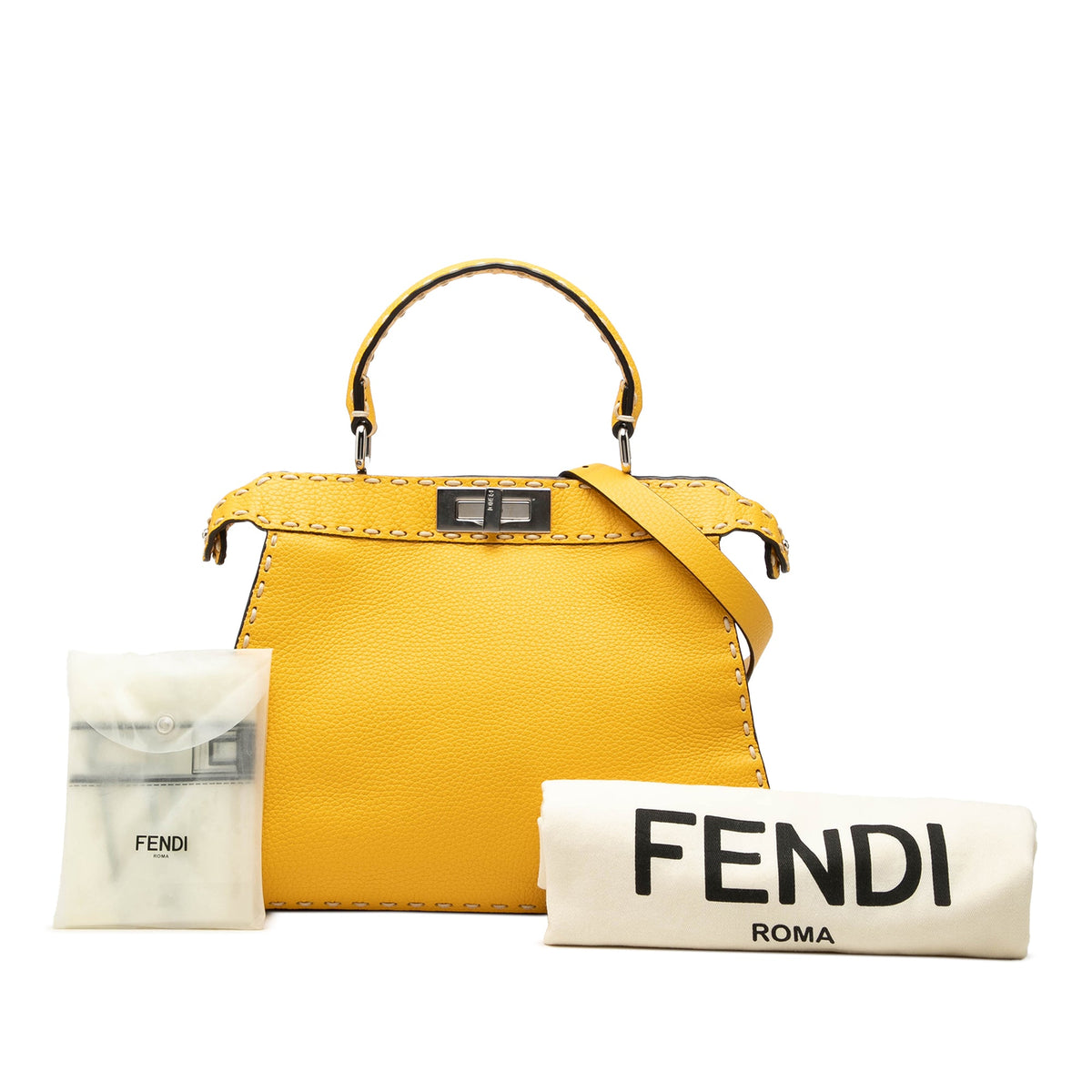 Fendi Medium Calfskin Selleria Peekaboo ISeeU Satchel