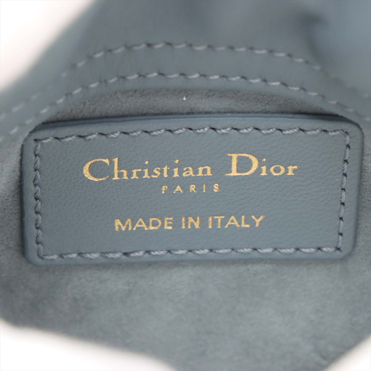Dior Mini Lambskin Cannage Lady Dior — Blue