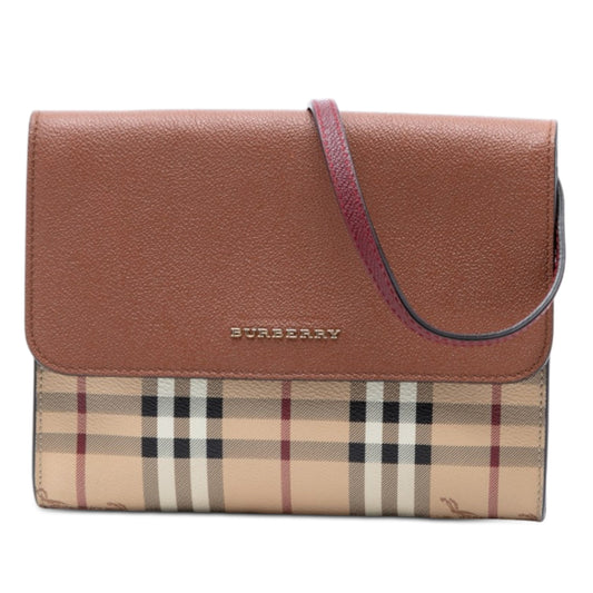 Haymarket Check Coated Canvas and Calfskin Loxley Crossbody