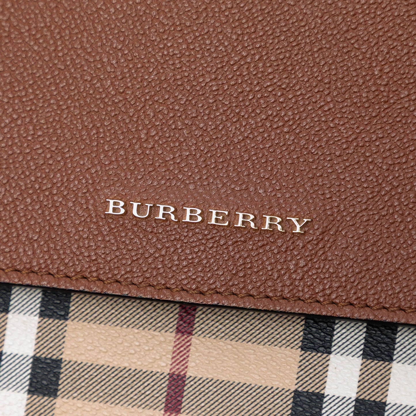 Haymarket Check Coated Canvas and Calfskin Loxley Crossbody