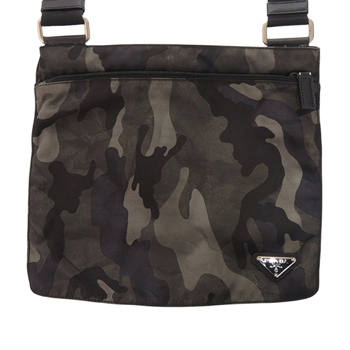 Prada Tessuto Camouflage Zip Top Crossbody