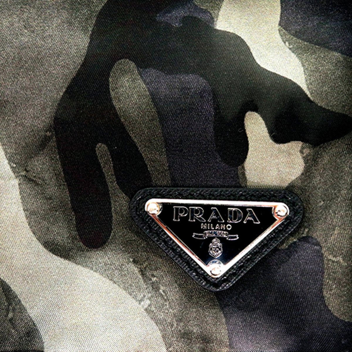 Prada Tessuto Camouflage Zip Top Crossbody