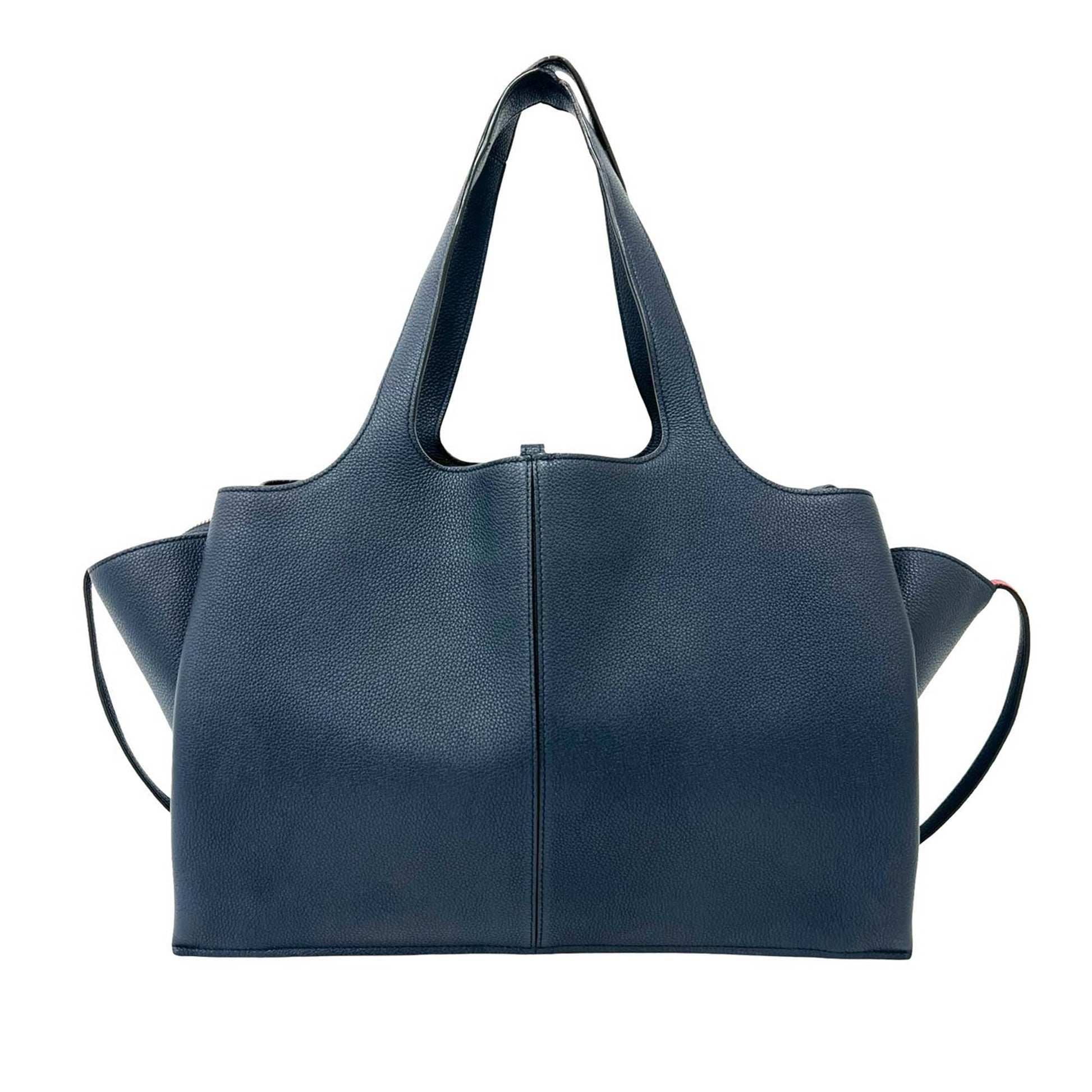 Celine Medium Grained Calfskin Trifold Tote