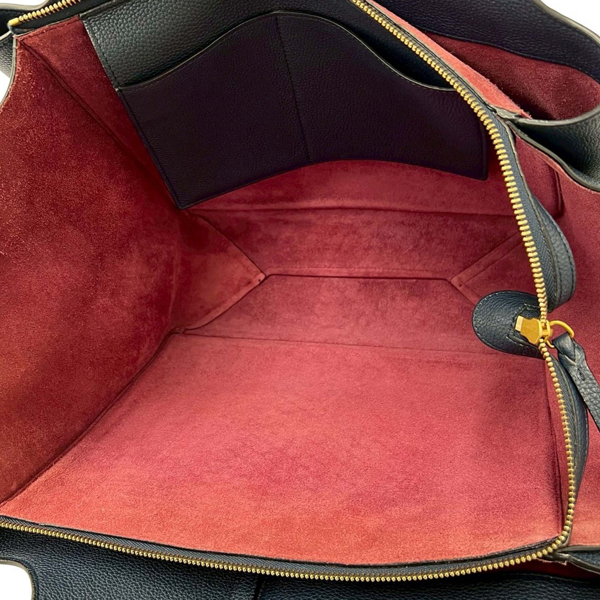 Celine Medium Grained Calfskin Trifold Tote