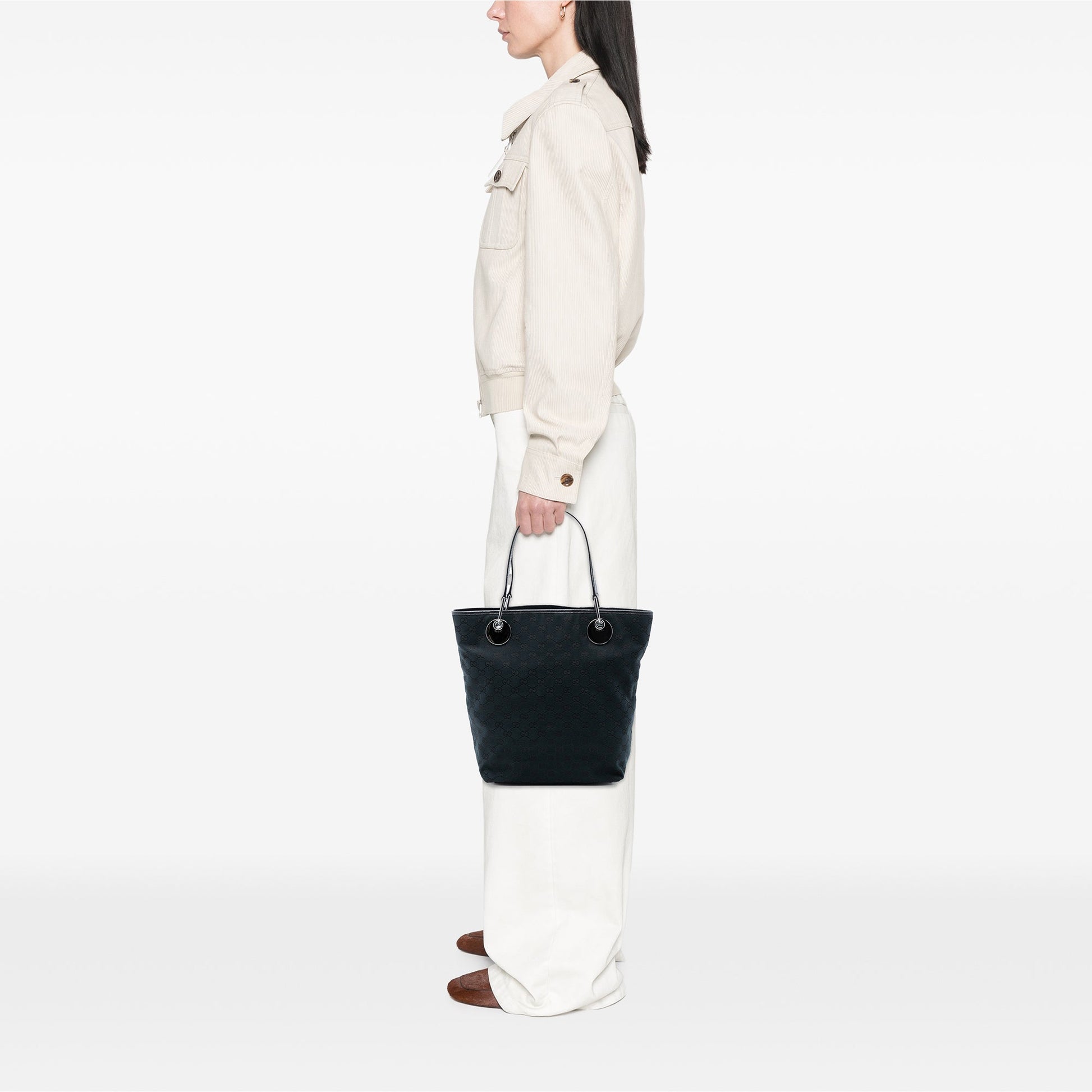 Gucci Large GG Canvas Eclipse Tote