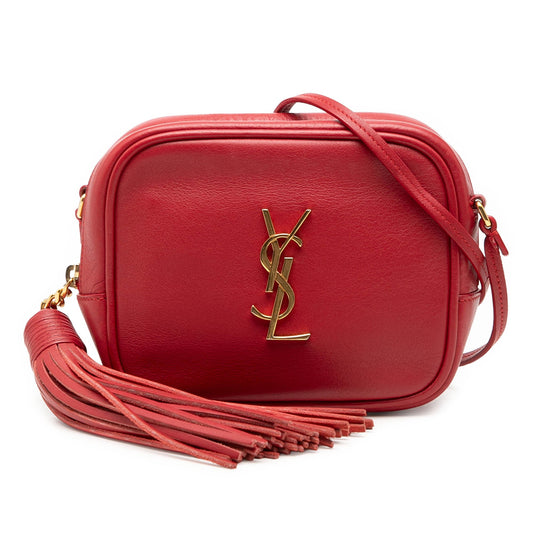 Saint Laurent Calfskin Monogram Blogger Bag