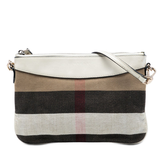 Burberry Mega Check Canvas Peyton Crossbody